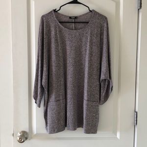 Premise Studio pink /grey oversized shirt